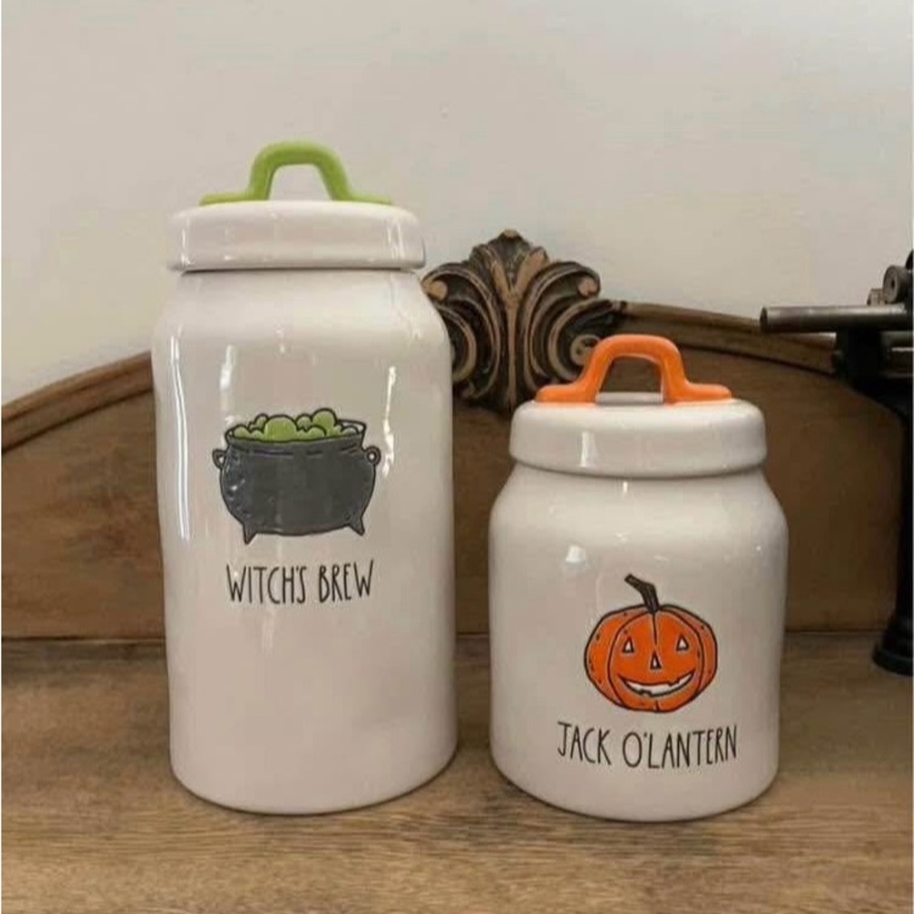 Rae Dunn Halloween Canister
Set - 9" and 6" high